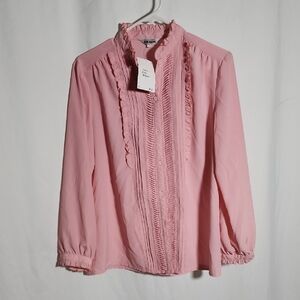 Source Unknown Elegant Pink Blouse